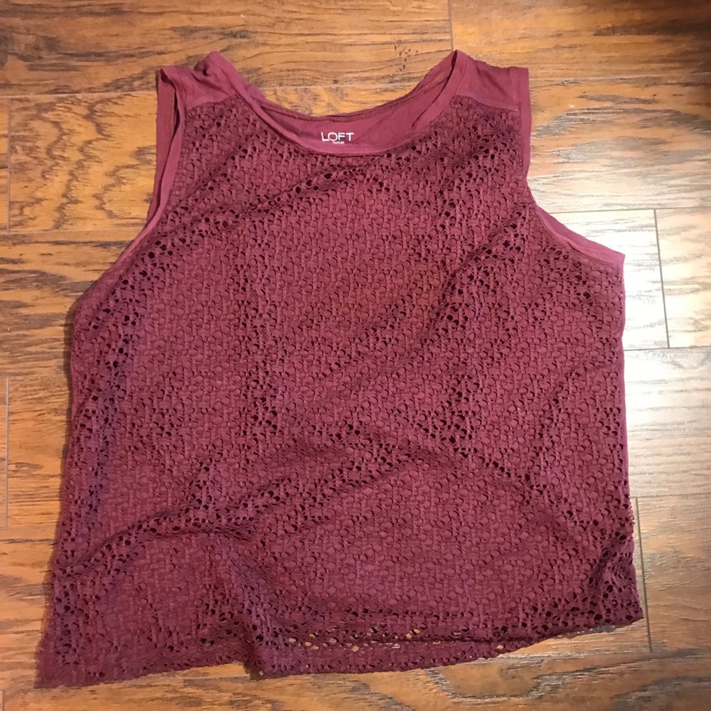 Maroon LOFT tank top